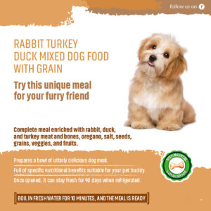 Picture of our product Rabbit turkey dog food